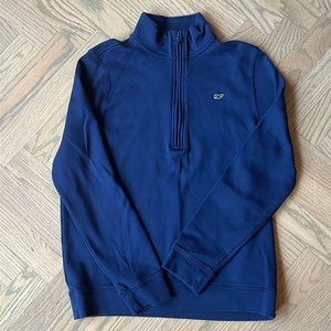 Boys Vineyard Vines Half-Zip in size Large, Navy Blue
